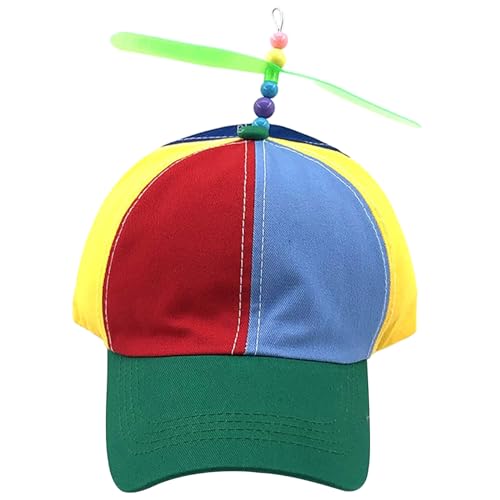 Gramigg Baseballmütze für Kinder, Eltern, Baumwolle, Hubschrauber-Hut, Propeller für Mottoparty, Karneval, Zubehör, Festival, Feier, Party Gramigg Baseballmütze für Kinder, Eltern, Baumwolle, Hubschrauber-Hut, Propeller für Mottoparty, Karneval, Zubehör, Festival, Feier, Party von Gramigg
