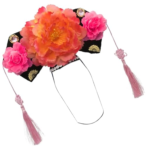 Gramigg Chinesische Prinzessinnen-Haarbänder, traditionelles Stirnband, Prinzessinnen-Kopfschmuck, Kostüm, chinesische Prinzessin, Qitou mit Blume Gramigg Chinesische Prinzessinnen-Haarbänder, traditionelles Stirnband, Prinzessinnen-Kopfschmuck, Kostüm, chinesische Prinzessin, Qitou mit Blume von Gramigg