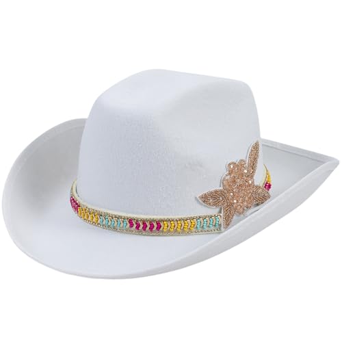 Gramigg Cosplay Kostüm Hut mit großen Krempen Strass Schmetterling Sonnenhut Tanzen Party Festival Kopfbedeckung Foto Zubehör Gramigg Cosplay Kostüm Hut mit großen Krempen Strass Schmetterling Sonnenhut Tanzen Party Festival Kopfbedeckung Foto Zubehör von Gramigg