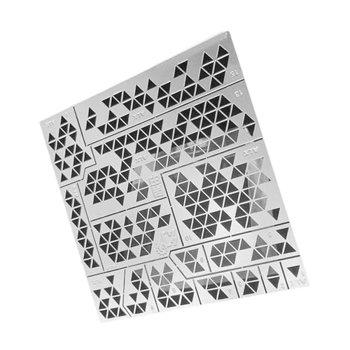 Gramigg Edelstahlmodell Schablone Sprays Platte Schablonenplatte Zum Modellieren Und Handwerk Mit Einfach Zu Reinigenden Designs Gramigg Edelstahlmodell Schablone Sprays Platte Schablonenplatte Zum Modellieren Und Handwerk Mit Einfach Zu Reinigenden Designs von Gramigg