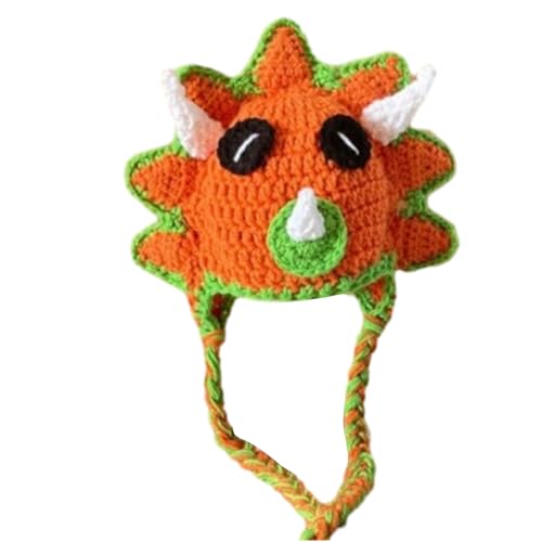 Gramigg Einzigartige Häkelmütze Lustige Dinosaurier Häkelmütze Handgefertigt Für Kinder Bild Requisiten Halloween Party Gramigg Einzigartige Häkelmütze Lustige Dinosaurier Häkelmütze Handgefertigt Für Kinder Bild Requisiten Halloween Party von Gramigg
