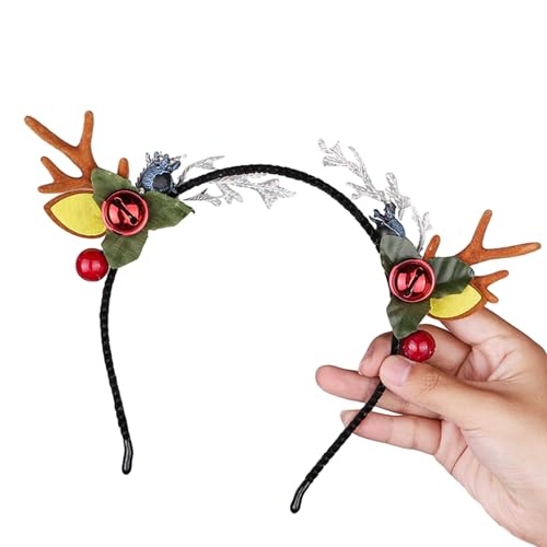 Gramigg Festlicher Haarreif für Weihnachten, Hirschgeweih, Haarreif für Erwachsene, Kinder, Urlaub, Motto-Kostüm, Partyzubehör, Kopfschmuck Gramigg Festlicher Haarreif für Weihnachten, Hirschgeweih, Haarreif für Erwachsene, Kinder, Urlaub, Motto-Kostüm, Partyzubehör, Kopfschmuck von Gramigg