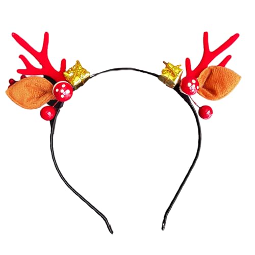 Gramigg Festlicher Haarreif für Weihnachten, Hirschgeweih, Haarreif für Erwachsene, Kinder, Urlaub, Motto-Kostüm, Partyzubehör, Kopfschmuck Gramigg Festlicher Haarreif für Weihnachten, Hirschgeweih, Haarreif für Erwachsene, Kinder, Urlaub, Motto-Kostüm, Partyzubehör, Kopfschmuck von Gramigg