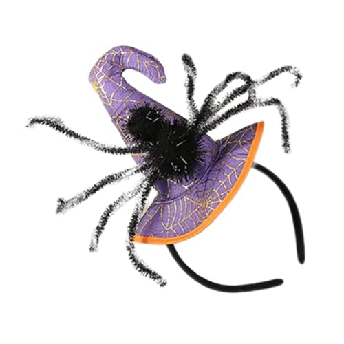 Gramigg Halloween Kostüm Stirnband 3D Spinnen Bühne Kopfbedeckung Hexe Halloween Party Requisiten Hexe Spinnen Stirnband von Gramigg