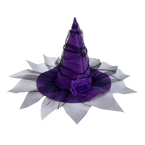 Gramigg Halloween Witch Für Kinder Erwachsene Halloween Party Cosplay Kostüm Requisiten Wizard Für Halloween Party von Gramigg