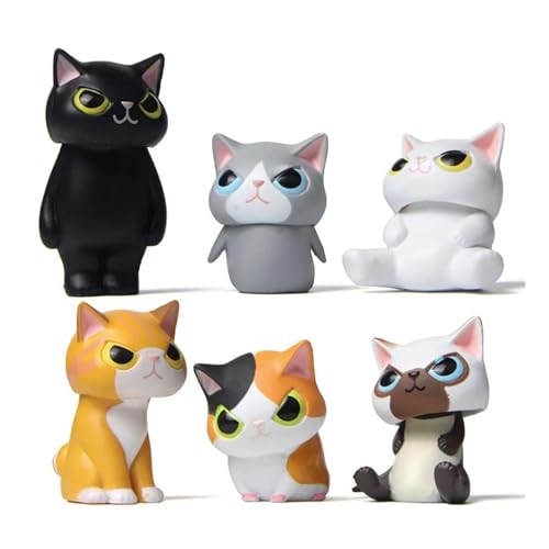 Gramigg Neuheit Kätzchen Miniatur Set Von 6 Einzigartigen Kätzchenfiguren Kunststoffkätzchen Figur Für Display Bildungsspielzeug Spielsets Gramigg Neuheit Kätzchen Miniatur Set Von 6 Einzigartigen Kätzchenfiguren Kunststoffkätzchen Figur Für Display Bildungsspielzeug Spielsets von Gramigg