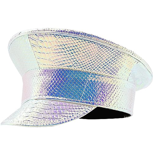 Gramigg Patentleder Captain Für Adult Nightclub Glitzer Party Für Frauen Tanz Junggeselle Party Kopfbedeckung Gramigg Patentleder Captain Für Adult Nightclub Glitzer Party Für Frauen Tanz Junggeselle Party Kopfbedeckung von Gramigg