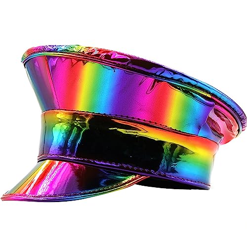 Gramigg Patentleder Captain Für Adult Nightclub Glitzer Party Für Frauen Tanz Junggeselle Party Kopfbedeckung Gramigg Patentleder Captain Für Adult Nightclub Glitzer Party Für Frauen Tanz Junggeselle Party Kopfbedeckung von Gramigg