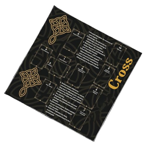 Gramigg Velvets Tarots Lesen Stoff Okkulte Symbole Künstlerische Samtlviermatten Spirituelle Praxis Accessoire Okkulte Tischdecke von Gramigg