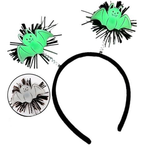 Halloween Fluoreszierender Totenkopf Fledermaus Kostüm Stirnband Bequeme Kopfschmuck Haarschmuck Einfach zu tragen und zu entfernen Halloween Fluoreszierender Totenkopf Fledermaus Kostüm Stirnband Bequeme Kopfschmuck Haarschmuck Einfach zu tragen und zu entfernen von Gramigg