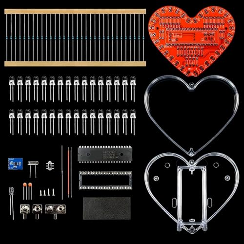 Herzförmige RGBs LED-Lötprojekt-Kits für Elektronik-Lernen, für Schülerausbildung und Bastel-Enthusiasten Herzförmige RGBs LED-Lötprojekt-Kits für Elektronik-Lernen, für Schülerausbildung und Bastel-Enthusiasten von Gramigg