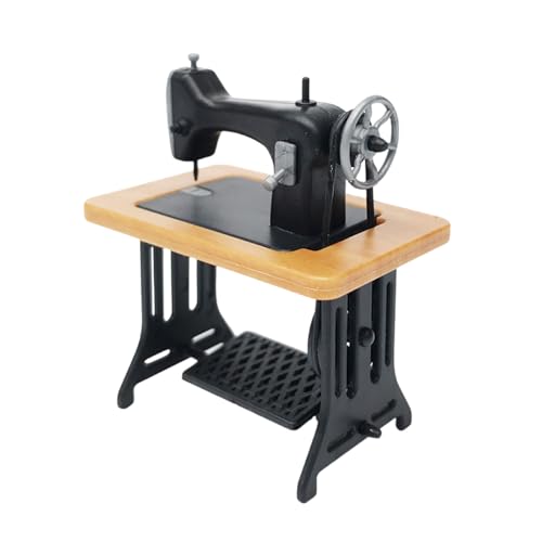 Realistische Miniatur-Nähmaschine Modell für Puppenhäuser Dekoration und Display 1/24 Maßstab Puppenhäuser Zubehör Zubehör von Gramigg