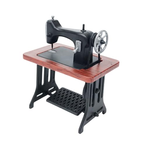 Realistische Miniatur-Nähmaschine Modell für Puppenhäuser Dekoration und Display 1/24 Maßstab Puppenhäuser Zubehör Zubehör von Gramigg