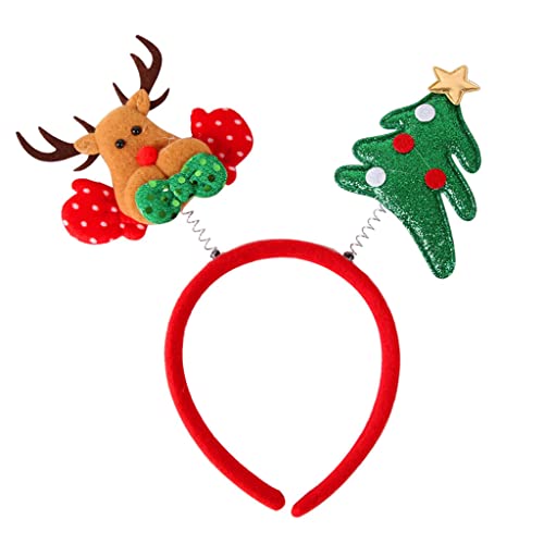 Weihnachtsmann-Stirnband, Elch-Haarreif, elastische Baum-Stirnbänder, Weihnachtsfoto-Requisite für kreative Feiertagsparty, Kopfschmuck Weihnachtsmann-Stirnband, Elch-Haarreif, elastische Baum-Stirnbänder, Weihnachtsfoto-Requisite für kreative Feiertagsparty, Kopfschmuck von Gramigg
