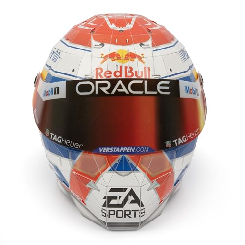 GP Moto Sport Red Bull Racing 3D Puzzle Helm – 55 Teile, hochdetailliert mit 2024-Logos, einfacher Zusammenbau, kein Werkzeug oder Kleber nötig, aus hochwertiger Pappe und EPS-Schaum – 20x23x23 cm von Grandi Giochi