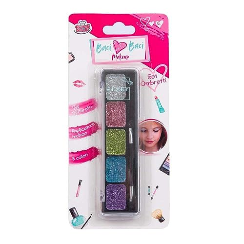 Grandi Giochi Baci Baci Make Up Set Gel-Lidschatten in 5 Farben mit Applikator inklusive, Sortiert in 3 Varianten Lub09000 von Grandi Giochi