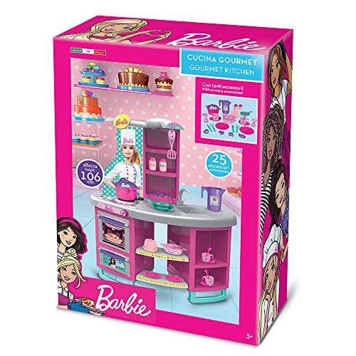 Grandi Giochi Barbie GG00525, Neue Küche 106 cm, Mehrfarbig von Grandi Giochi