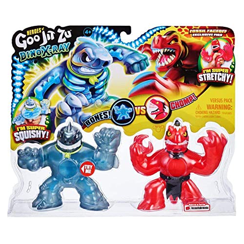 Grandi Giochi - GOO JIT Zu Dino X-Ray Versus Pack Dinosaurier mit Röntgenstrahlen Zwei Figuren in der GJT25000 Verpackung von Grandi Giochi