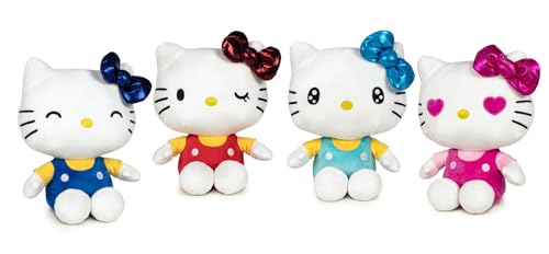 Grandi Giochi Hello Kitty My Bestie Forever Plüschtier Hello Kitty, weich, 36 cm hoch, Kleid und rote Schleife, Geschenkidee für Kinder und Fans jeden Alters von Grandi Giochi