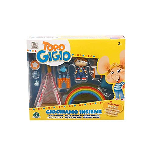 Grandi Giochi - Maus Gigio Giochiamo Inzusammen - mit dem Zubehör zum Spielen mit Maus, mit Minifigur Gigio Maus enthalten - TPG53000 von Grandi Giochi