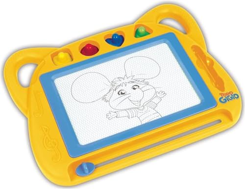 Grandi Giochi Maus Gigio Magnettafel – überall tragbar und mit Vier enthaltenen Schablonen – TPG39000, große Spiele, gelb, M Grandi Giochi Maus Gigio Magnettafel – überall tragbar und mit Vier enthaltenen Schablonen – TPG39000, große Spiele, gelb, M von Grandi Giochi