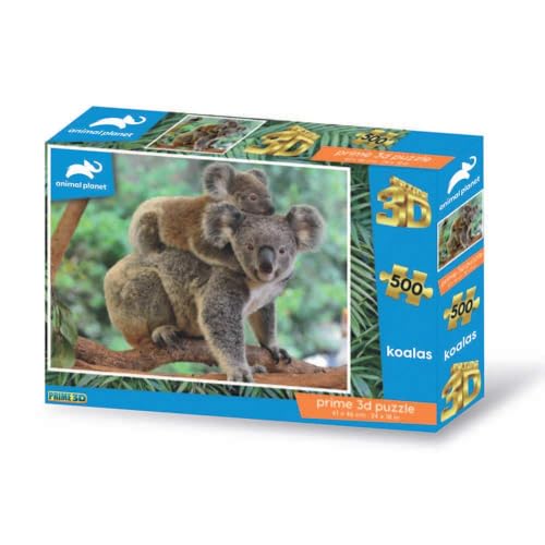 Grandi Giochi PU202000 Discovery Koala Linsenpuzzle horizontal mit 500 Teilen und 3D-Effekt Verpackung-PU202000 von Grandi Giochi