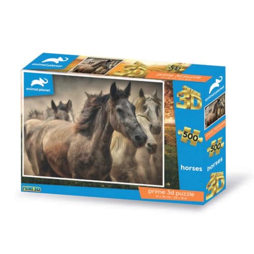 Grandi Giochi PU203000 Cavalli Discovery Pferde horizontales Linsenpuzzle mit 500 Teilen und 3D-Effekt Verpackung-PU203000 Grandi Giochi PU203000 Cavalli Discovery Pferde horizontales Linsenpuzzle mit 500 Teilen und 3D-Effekt Verpackung-PU203000 von Grandi Giochi