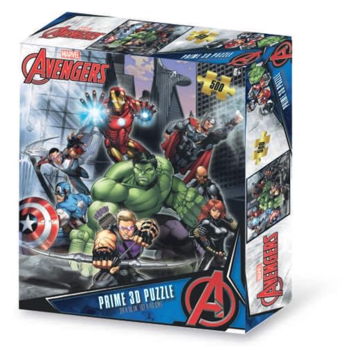 Grandi Giochi PUA03000 Avengers Horizontales Linsenpuzzle, mit 500 Teilen und 3D-Effekt-Packung-PUA03000 Grandi Giochi PUA03000 Avengers Horizontales Linsenpuzzle, mit 500 Teilen und 3D-Effekt-Packung-PUA03000 von Grandi Giochi