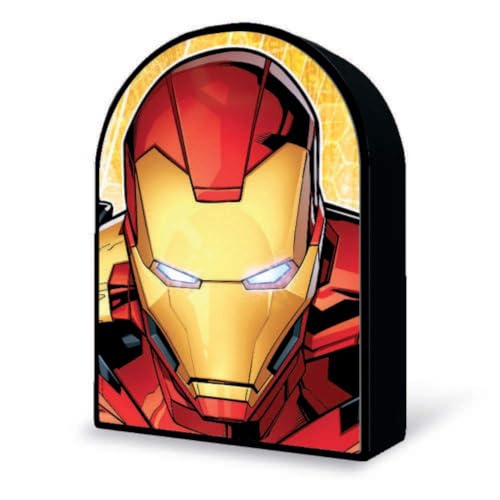 Grandi Giochi PUB02000 Marvel Avengers Iron Man Vertikales Linsenpuzzle mit 300 Teilen und 3D-Effekt Blechdose-PUB02000 von Grandi Giochi