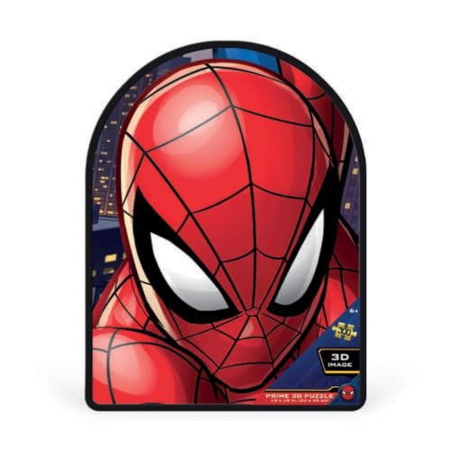 Grandi Giochi PUB03000 Marvel Avengers Spiderman Vertikales Lentikular-Puzzle mit 300 Teilen und 3D-Effekt Blechdose-PUB03000 von Grandi Giochi