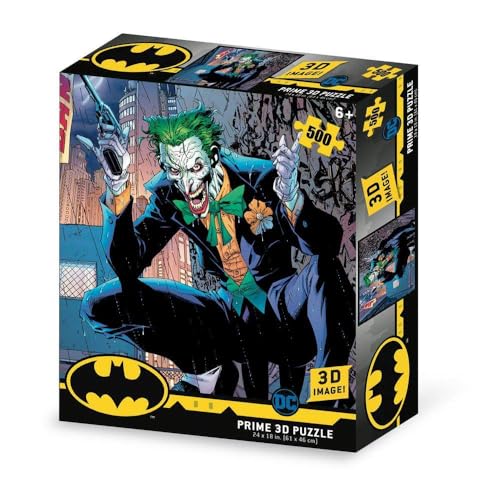 Grandi Giochi PUD02000 DC Comics Joker Horizontales Linsenpuzzle mit 500 Teilen und 3D-Effekt Verpackung-PUD02000 von Grandi Giochi
