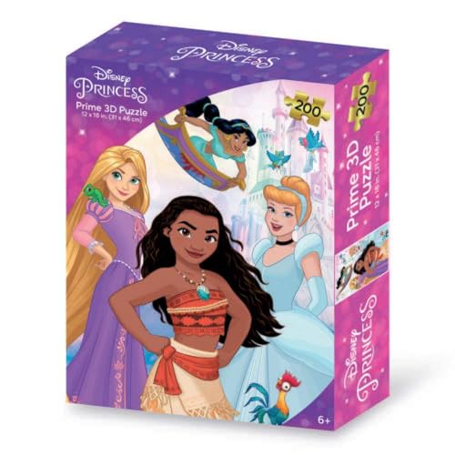 Grandi Giochi PUN01000 Principesse Disney Prinzessinnen Vertikales Lentikular-Puzzle mit 200 Teilen und 3D-Effekt Verpackung-PUN01000 Grandi Giochi PUN01000 Principesse Disney Prinzessinnen Vertikales Lentikular-Puzzle mit 200 Teilen und 3D-Effekt Verpackung-PUN01000 von Grandi Giochi