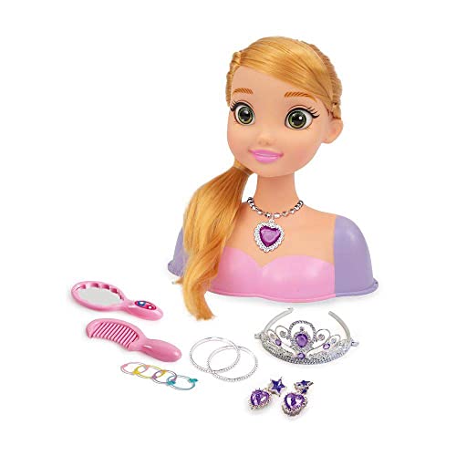 Grandi Giochi - Princess Styling Head Rapunz, Stylingkopf mit Zubehör, GG02997 Grandi Giochi - Princess Styling Head Rapunz, Stylingkopf mit Zubehör, GG02997 von Grandi Giochi