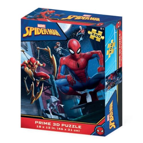 Grandi Giochi PUA08000 Spiderman Vertikales Lentikular-Puzzle mit 200 Teilen und 3D-Effekt Verpackung-PUA08000 von Grandi Giochi