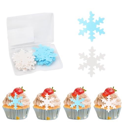 Snowflake Cake Decoration, 50pcs Frozen Tortendeko Kit, Essbare Tortendeko, Deko Kuchen Essbar, Tortendeko Geburtstag Essbar, Deko Torte Essbar für Geburtstag Party Kuchen Snowflake Cake Decoration, 50pcs Frozen Tortendeko Kit, Essbare Tortendeko, Deko Kuchen Essbar, Tortendeko Geburtstag Essbar, Deko Torte Essbar für Geburtstag Party Kuchen von Granvoo