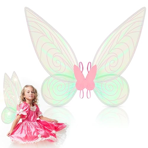 Graplan Rosa Feenflügel Erwachsene Kinder Damen Schmetterlingsflügel Tinkerbell Flügel Rosa Fairy Wings Fee Kostüm Elfen Flügel Geeignet für Karneval Ostern Geburtstag Halloween Weihnachten Cosplay Graplan Rosa Feenflügel Erwachsene Kinder Damen Schmetterlingsflügel Tinkerbell Flügel Rosa Fairy Wings Fee Kostüm Elfen Flügel Geeignet für Karneval Ostern Geburtstag Halloween Weihnachten Cosplay von Graplan