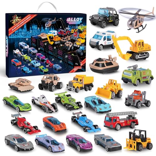 Adventskalender 2024 Kinder 24-teiliges Spielzeugfahrzeug für Jungen, adventskalender autos für jungs adventskalender spielzeug für 3 4 5 6 7 8 9 10 11 12 Kinder Jungen Mädchen Adventskalender 2024 Kinder 24-teiliges Spielzeugfahrzeug für Jungen, adventskalender autos für jungs adventskalender spielzeug für 3 4 5 6 7 8 9 10 11 12 Kinder Jungen Mädchen von Grarain