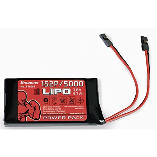 Senderakku LiPo 1S2P/5000 3,8 V TX 21Wh Graupner Senderakku LiPo 1S2P/5000 3,8 V TX 21Wh Graupner von Graupner