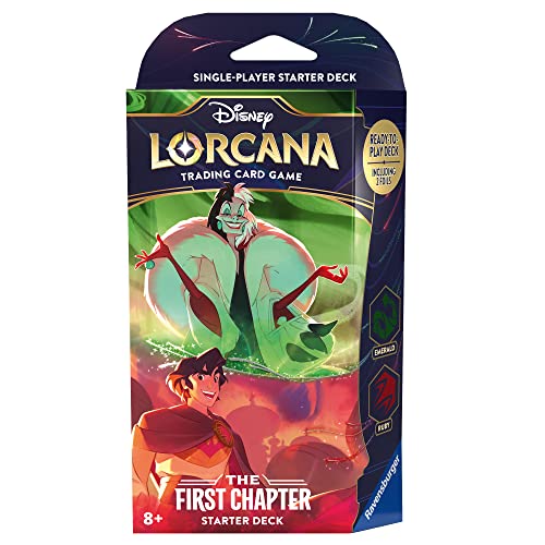 Disney Lorcana Trading Card Game: Das Erste Kapitel -Starter Deck Smaragd und Rubin (Englisch) von GraviTrax