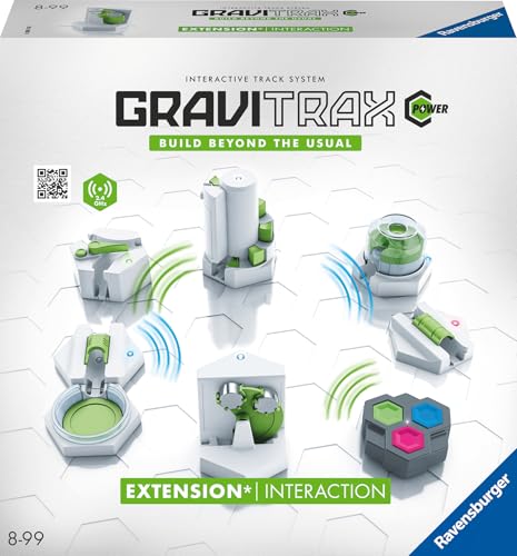 Ravensburger GraviTrax POWER Erweiterung Interaction. Elektronisches Zubehör für Kugelbahnen für Kinder ab 8 Jahren. Kombinierbar mit allen GraviTrax Produkten und -linien von Ravensburger