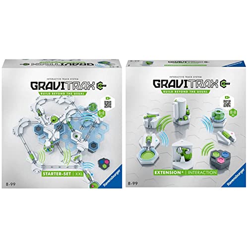 Ravensburger GraviTrax POWER Starter-Set XXL.für Kinder ab 8 Jahren & Ravensburger GraviTrax POWER Erweiterung Interaction. Elektronisches Zubehör für spektakuläre Kugelbahnen, für Kinder ab 8 Jahren. von GraviTrax