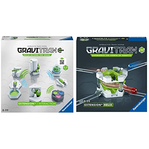 Ravensburger GraviTrax Power Erweiterung Interaction. Elektronisches Zubehör für spektakuläre Kugelbahnen, für Kinder ab 8 Jahren. & Ravensburger GraviTrax 27027 - GraviTrax PRO Erweiterung Helix von GraviTrax