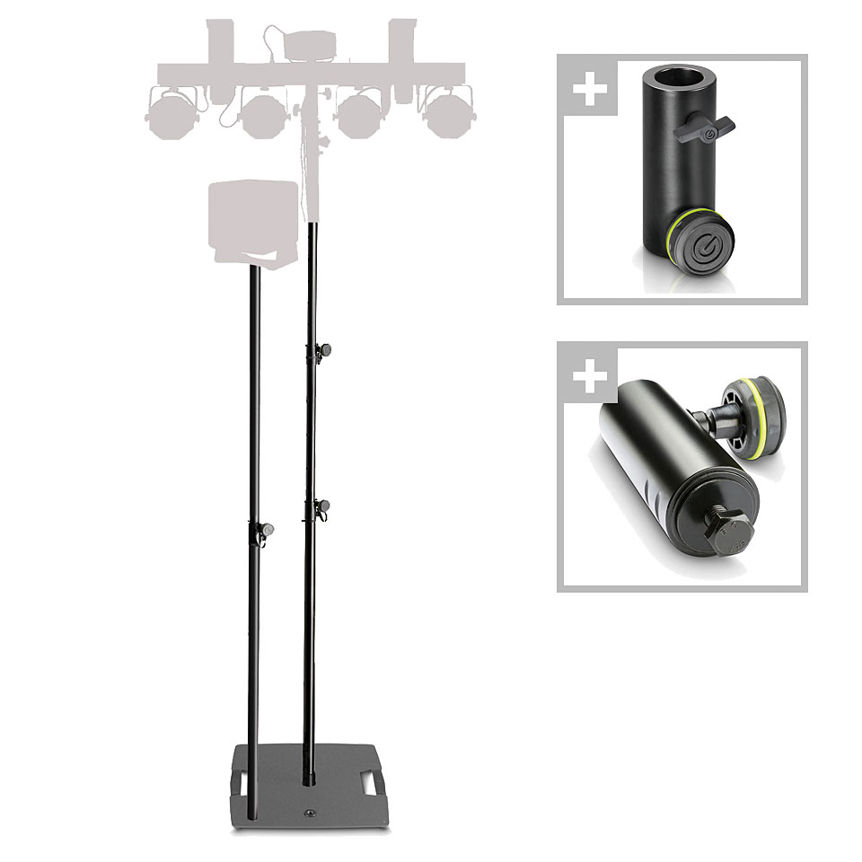 Gravity DJ Duo Stand plus Lichtstativ Gravity DJ Duo Stand plus Lichtstativ von Gravity