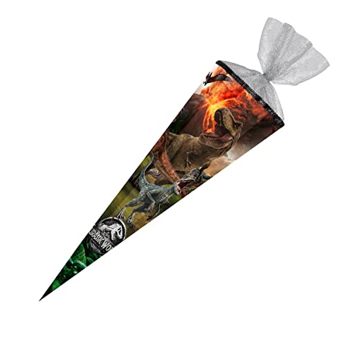 Schultüte mit Gravur / Zuckertüte / 85cm / eckig / "Jurassic World" Schultüte mit Gravur / Zuckertüte / 85cm / eckig / "Jurassic World" von Gravur by Livepac Office