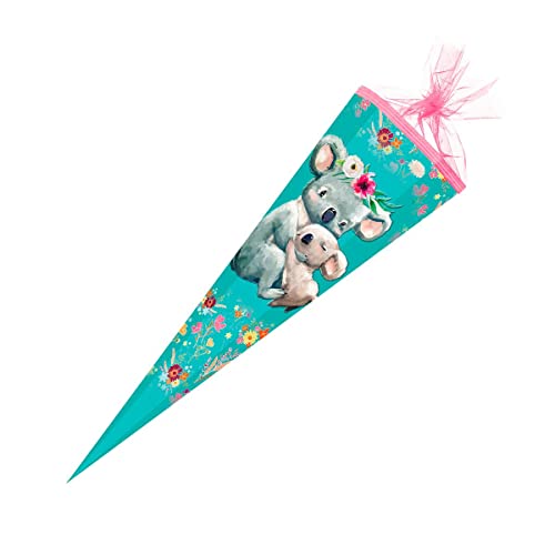 Schultüte mit Gravur / Zuckertüte / 85cm / eckig / "Koalafamilie" Schultüte mit Gravur / Zuckertüte / 85cm / eckig / "Koalafamilie" von Gravur by Livepac Office