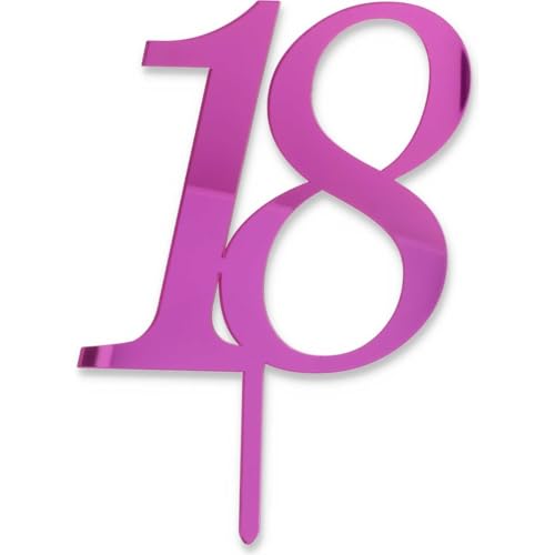 Cake Topper 18 Jahre Fuchsia Cake Topper 18 Jahre Fuchsia von Graziano