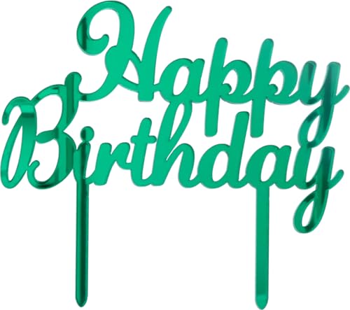 Cake Topper Happy Birthday Grün von Graziano