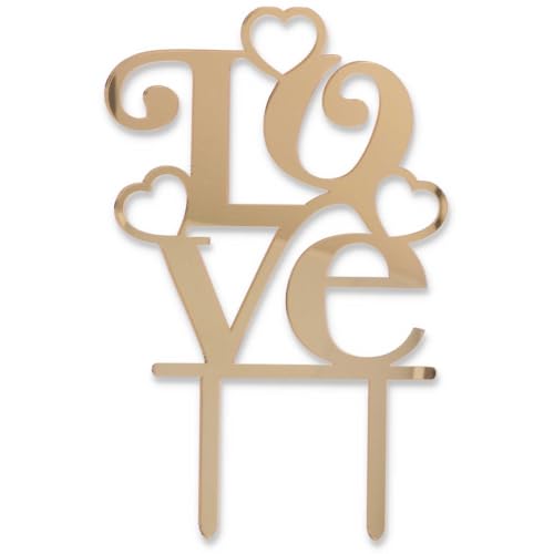 Cake Topper LOVE Gold von Graziano