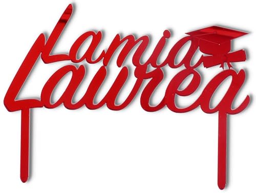 Cake Topper Meine Graduierung Rot Cake Topper Meine Graduierung Rot von Graziano
