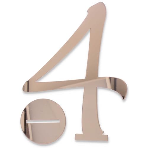 Cake Topper Nummer 4 mit Sockel Cake Topper Nummer 4 mit Sockel von Graziano